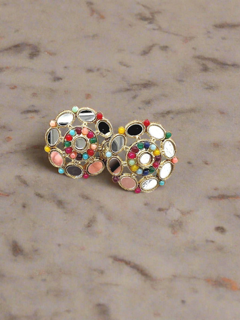 Circle mirror studs image 2