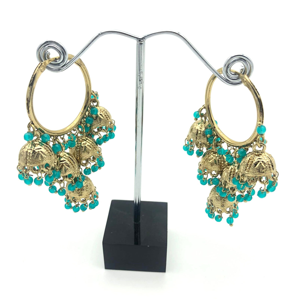 J5 Blue hoop jumka image 0