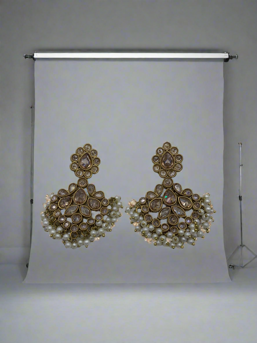 Am 003 Gold polki earrings
