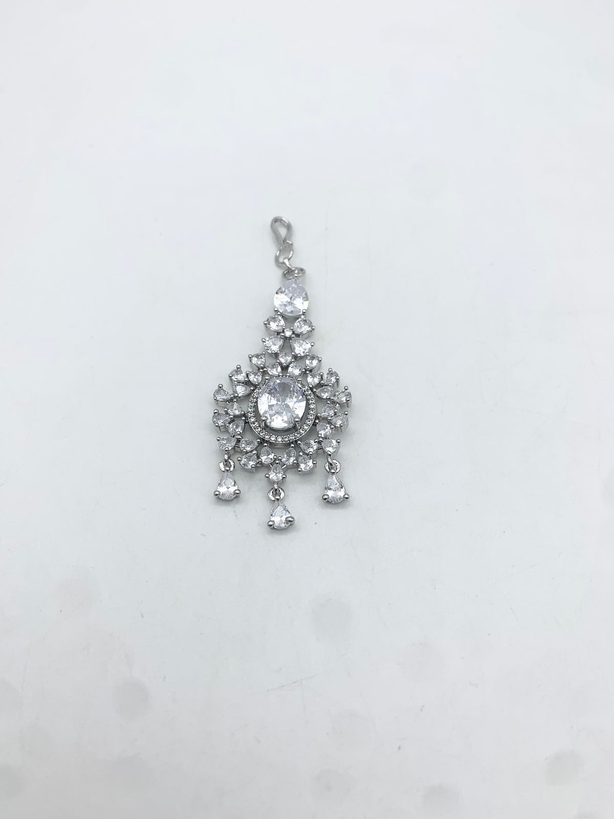 AM300 Silver Necklace set American diamond