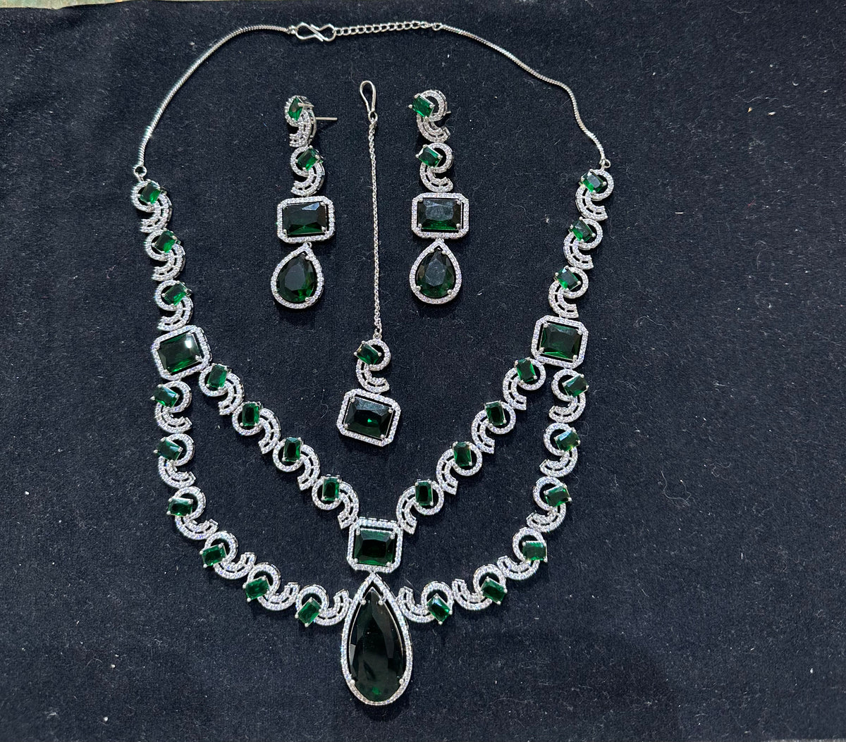 AN14 AD set silver with dark green