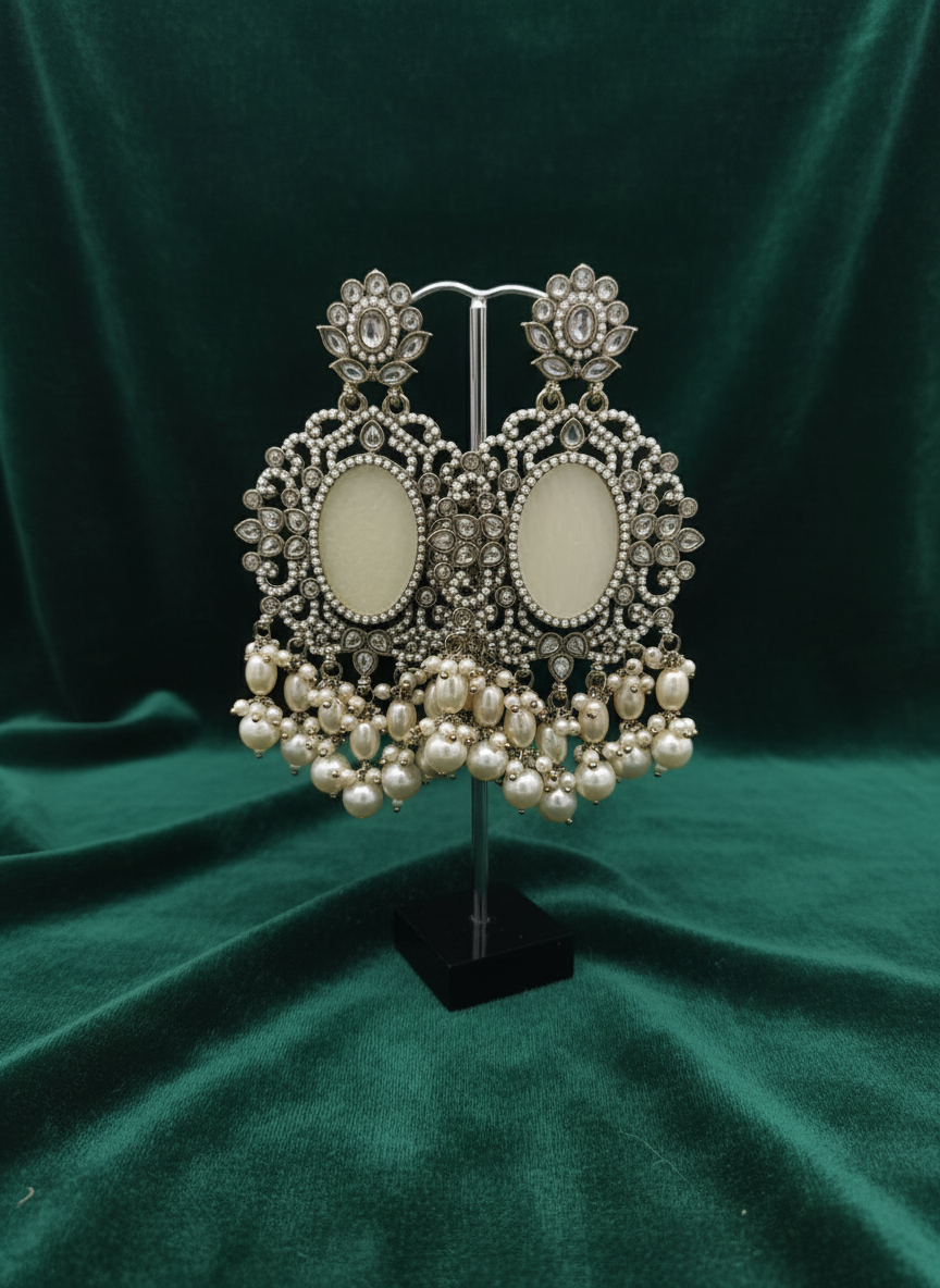 AM020 Gold earring polki