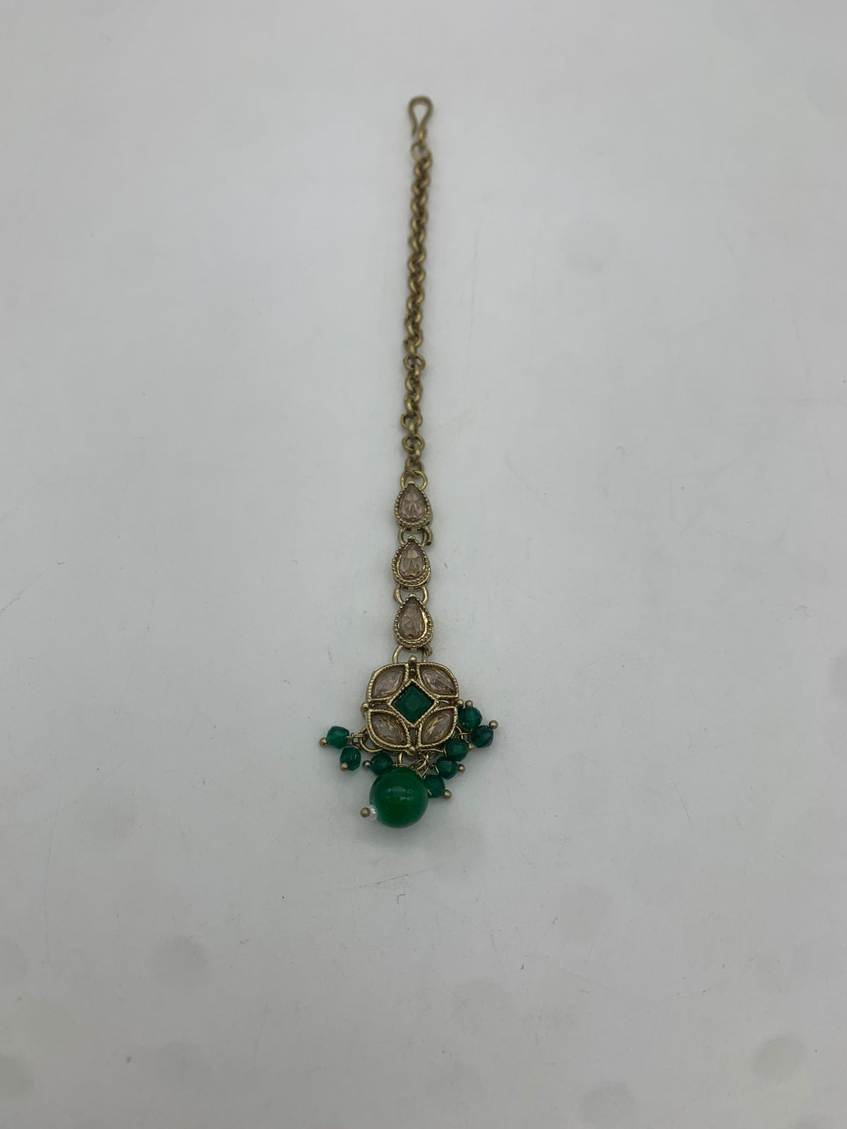Am 012 Maroon and green necklace set