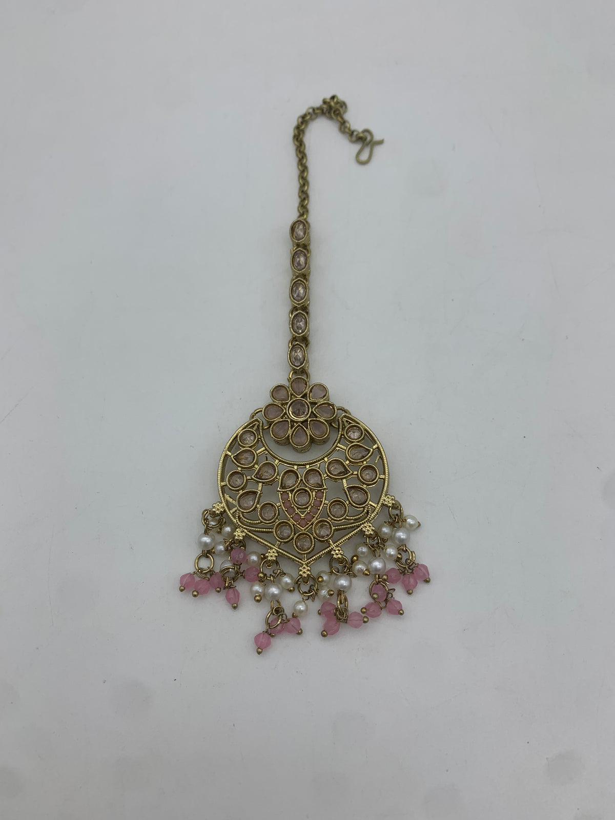 Am 011 Pastel pink and gold necklace set