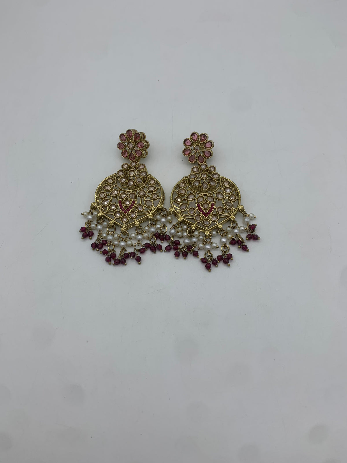Am 011 Gold and plum necklace set