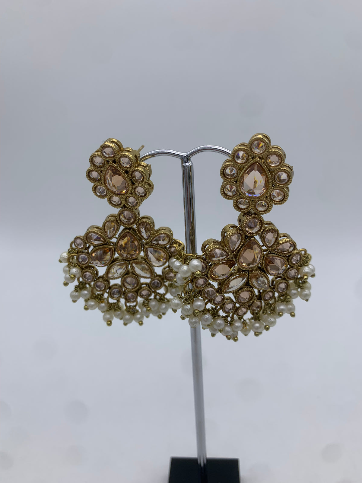 Am 003 Gold polki earrings