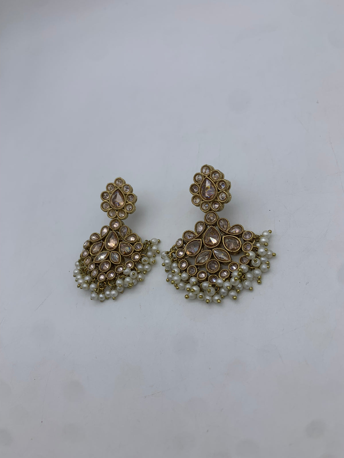 Am 003 Gold polki earrings