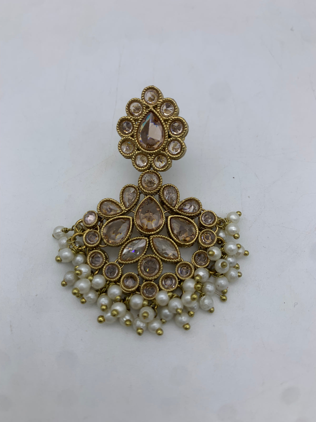 Am 003 Gold polki earrings