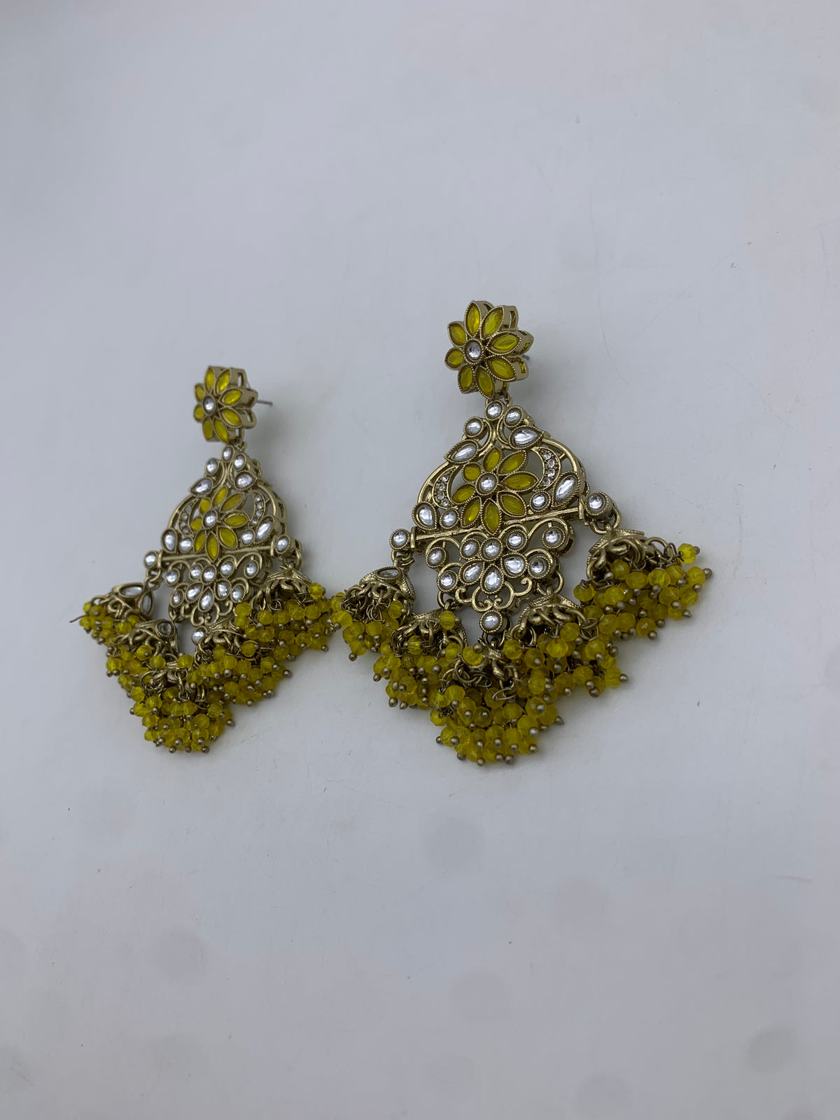 Am 002 Gold and Yellow Earrings