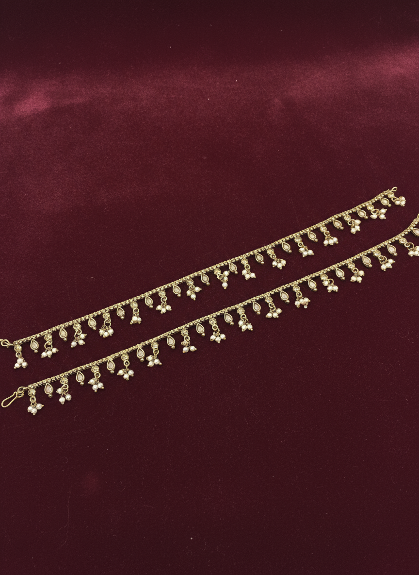 AM404 Gold Anklets polki