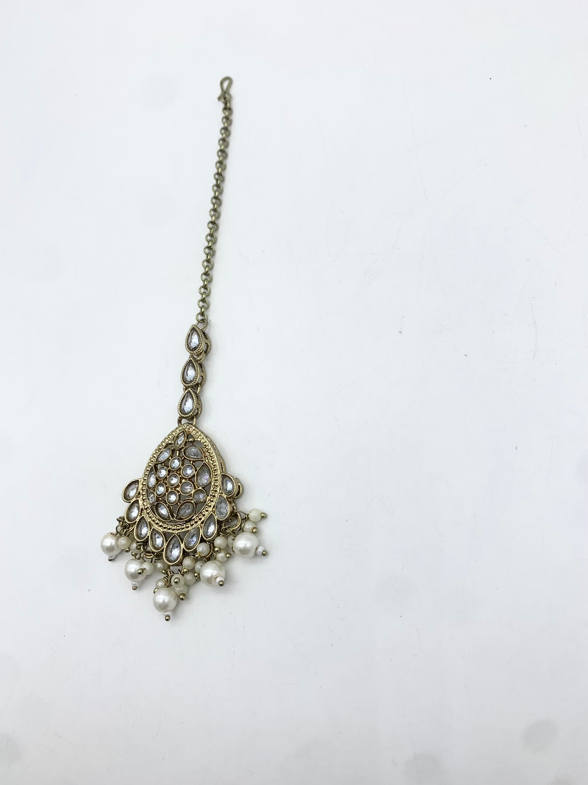 AM661 Gold and White tikka polki