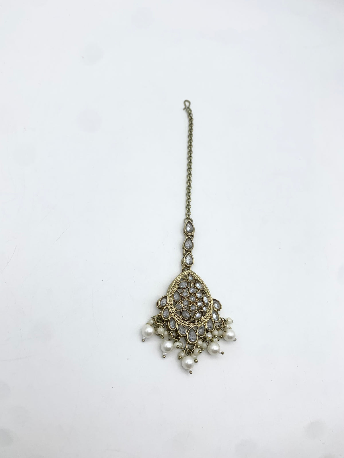 AM661 Gold and White tikka polki