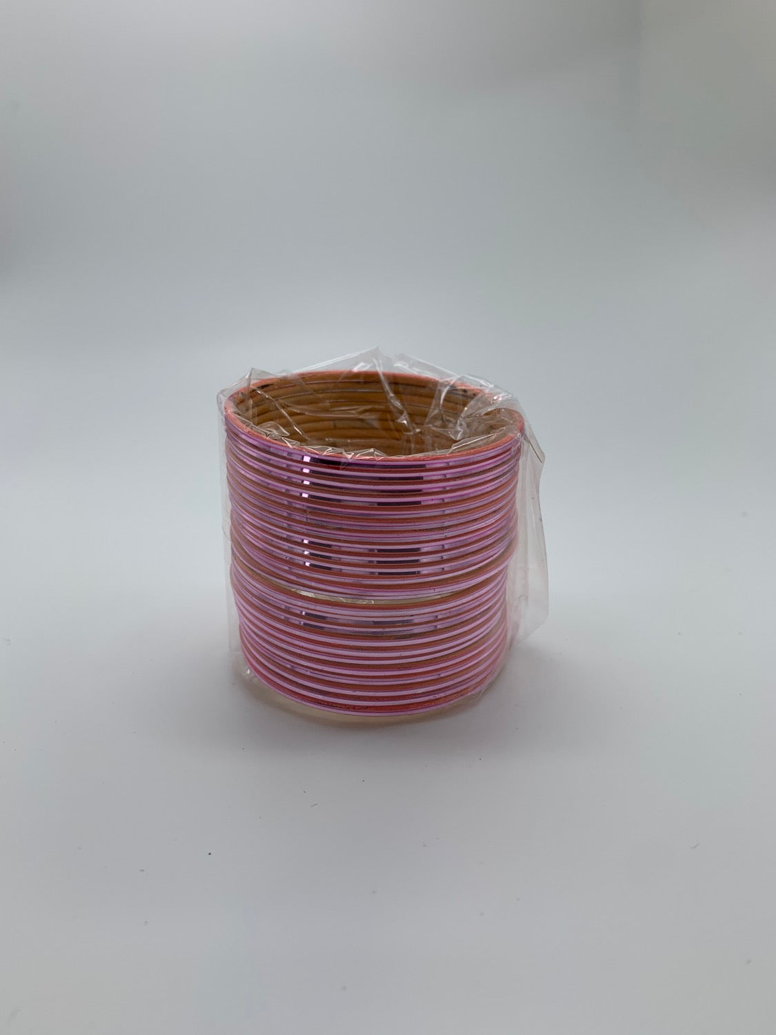 Pink plain bangles image 0