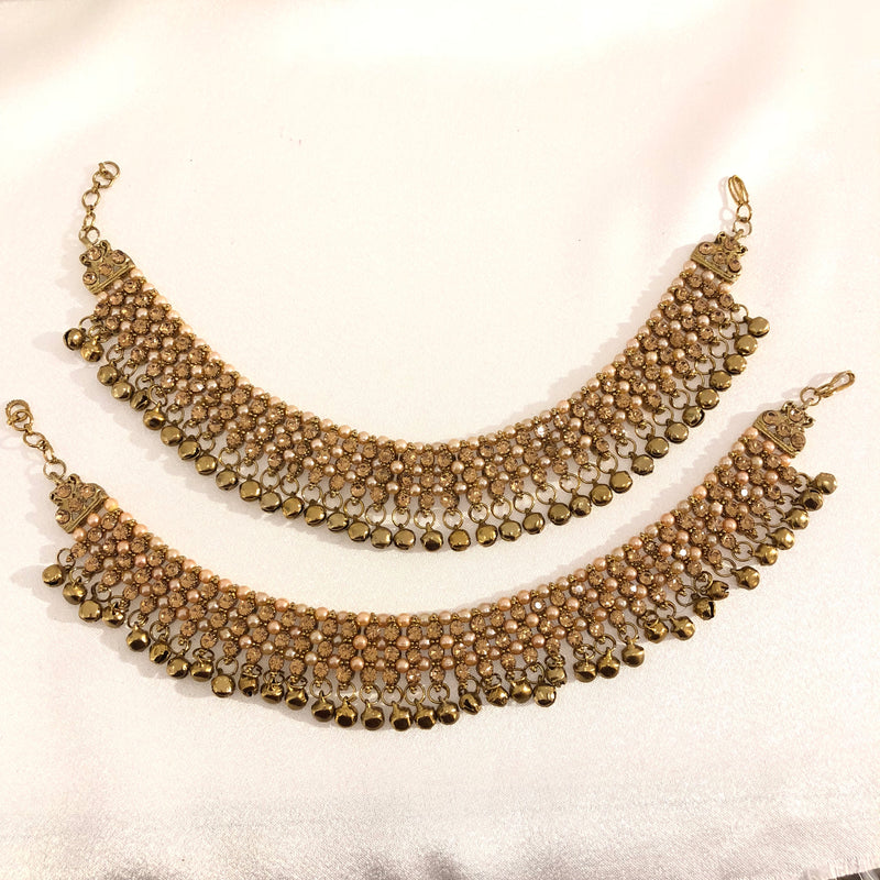 I106 antique bell anklets image 0